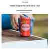 2025 Large-Capacity Multifunctional Wood Grain Folding Storage Box for Outdoor Camping