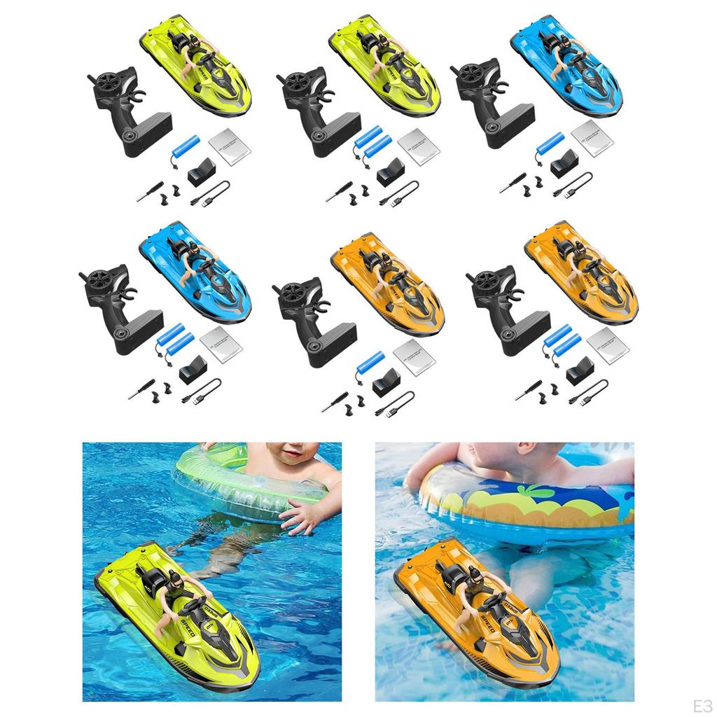 RC Motorboat Speed Boat Water Toy 2.4G Simulation Waterproof Electric Motor Kid for