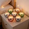 Glass Votive Candle Holders for Tealight Glass Tealight Candle Holders,Diwali Christmas Table Centerpiece Decors Gift