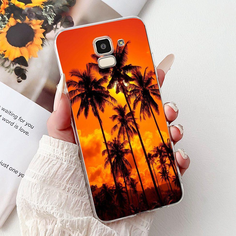 Clear For Samsung J6 2018 Case SM-J600F Cute Fashion Funny Painted Back Cover For Samsung Galaxy J6 2018 Phone Case J600G J600FN