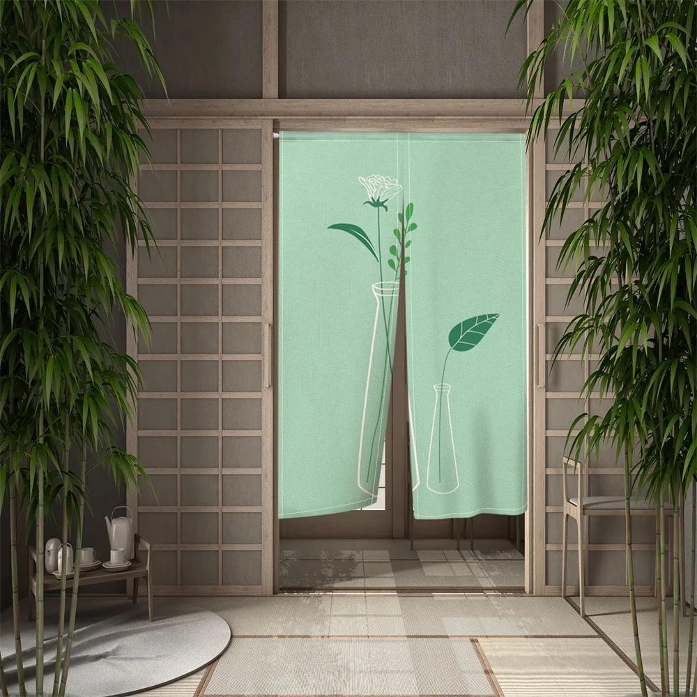 

VIKAMA Rustic Linen Door Curtain, Semi-Transparent Short Half-Curtain for Kitchen, Living Room, and Bedroom, Home Decor 70x120cm