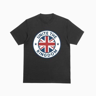 UNITE THE KINGDOM Circle Logo British Patriot Tee Tshirt Protest UK