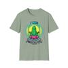 Unisex Softstyle T-Shirt Meditating Pickle Lotus Neon Brine Jar Graphic Tee