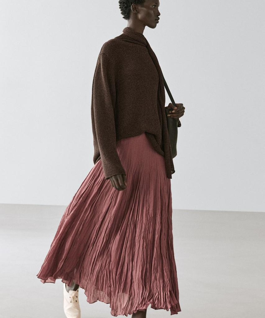 Masimodutti Fluid Gode Midi Skirt