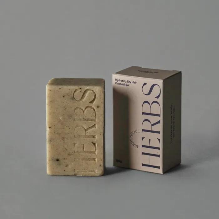 1+1 Hydrating Shampoo Bar Oatmeal Bar Mildly Acidic Non-irritating Dry Hair 200g