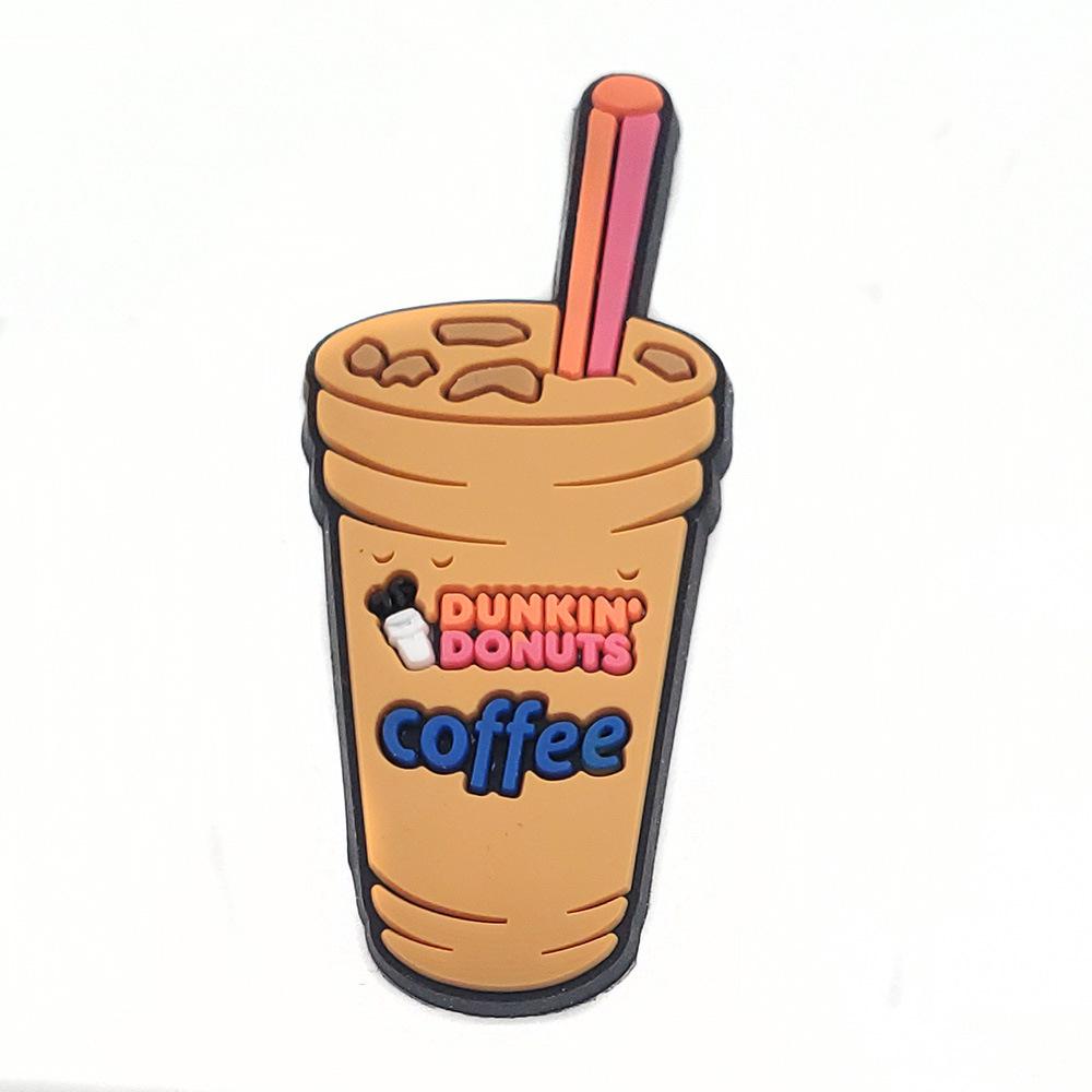Dunkin' Donuts Soft PVC Shoe Charms - Clog Accessories & Garden Shoe Decorations