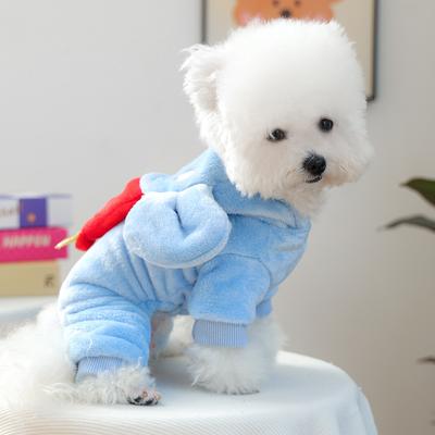 Pet Puppies, Cat Clothes, Pet Supplies, Autumn and Winter New Fleece, Thickened Warmth, Circus Elephant Transformation Costume