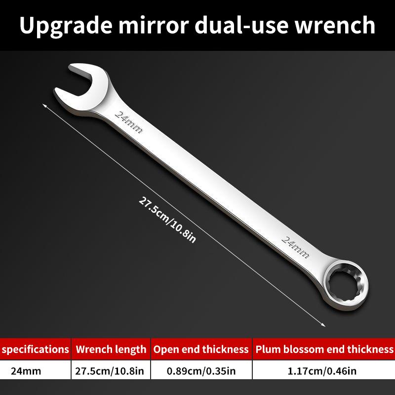 Adjustable Wrench Set, Metric Spanner, Open End & Combination Wrench for Auto & Bicycle Repair