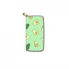 Fruit Avocado Long Zipper Wallet, Clutch Wallet Factory