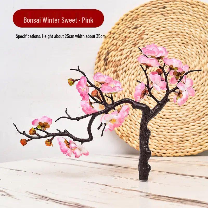 Artificial Plum Blossom Tree Branch Ornament - Ancient Style Indoor Decor and Dance Prop