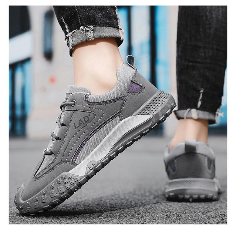 Men's Wear-resistant Work Shoes New Style Fashion Breathable Platform Sneakers Men Outdoor Non-slip Casual Shoes Tenis Masculino