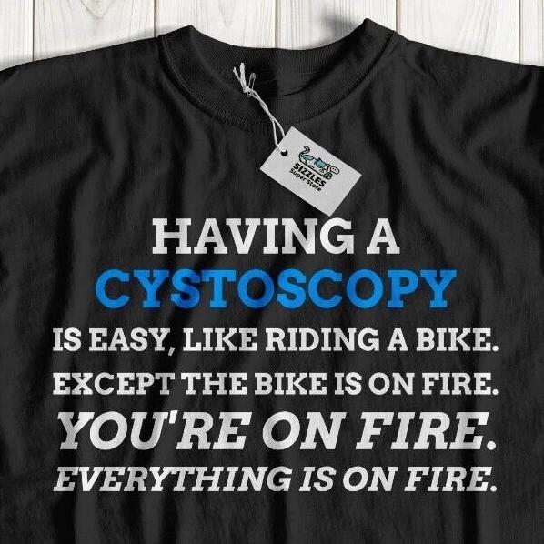 Funny Cystoscopy T-Shirt Urologist Gifts & Bladder Surgery Recovery Tee Doctor S