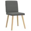 VidaXL Chaises à manger lot de 2 gris foncé tissu 4101175