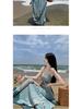 Women's Bohemian French-Style Summer Travel Dress - Elegant Beach & Vacation Wear