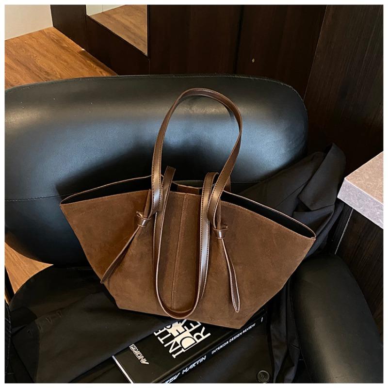 Retro Bag Women's Large-capacity New Autumn and Winter Versatile Single Shoulder Mother and Child Shopping Bag Commuter Tote Bag