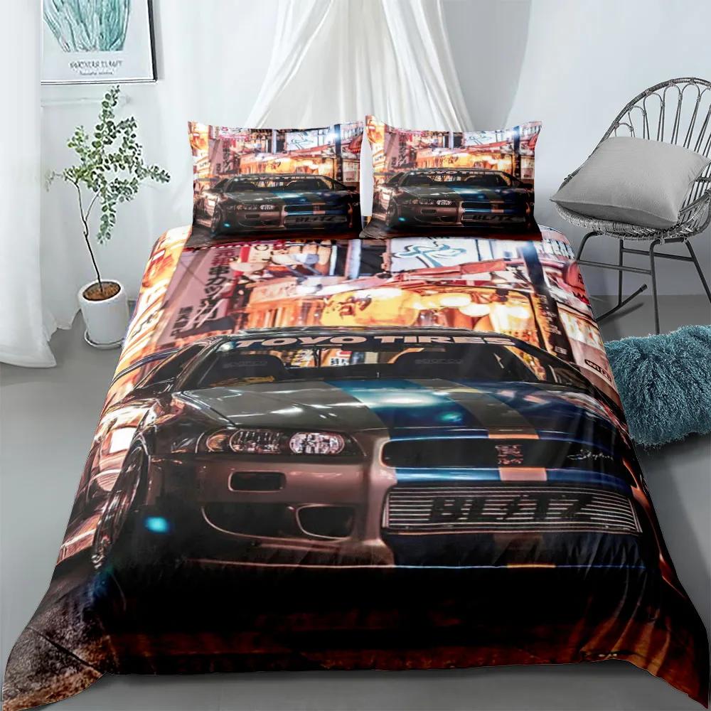 Van gogh Art Car Duvet Cover Set UK Single Double Queen US Twin Full King Size  Bed Linen Set