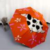 1pc Dalmatian FlowersAutomatic Open/close Folding Umbrella, Compact Portable Travel Umbrella, Perfect Birthday/Holiday, Cute Umbrella y014