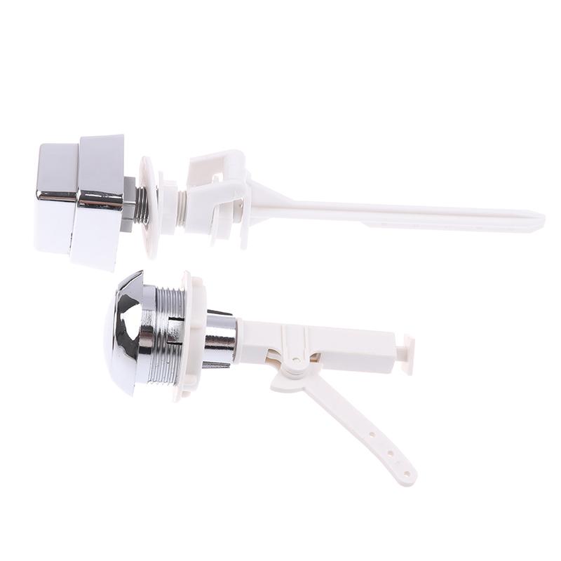 Push Button Toilet Flush Kit Front/Side/Top Mount Water Tank Trip Lever Handle Side Button Switch For Toilet Seat Water Tank