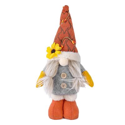 Decoraciones de Pascua de gnomos de primavera, muñeca de felpa sin rostro de gnomos de girasol de verano hecha a mano