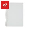 Notebook Soft Ring Clear Dot-Grid Ruled B6 80-Sheet Clear -SV548WT-T
