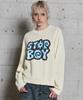 HOODHOOD Star Boy Flocked Knit Ivory