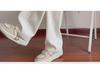Khaki Velvet-Lined Corduroy Sweatpants for Boys - Oversized Wide-Leg Winter Trousers, American Style