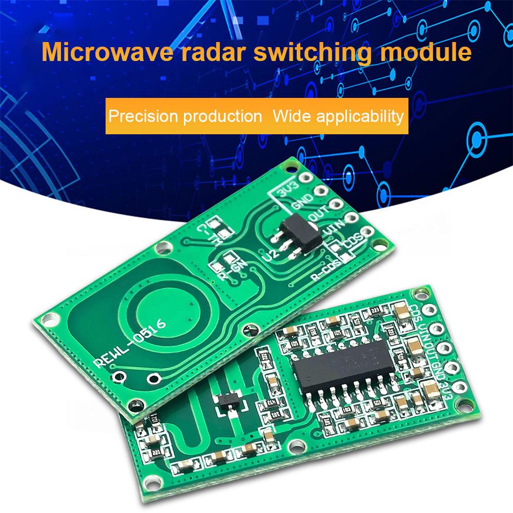 10/20Pcs RCWL-0516 Human Body Induction Switch Module 3.3V Microwave Radar Sensor Intelligent Module 5-8M Distance for Arduino