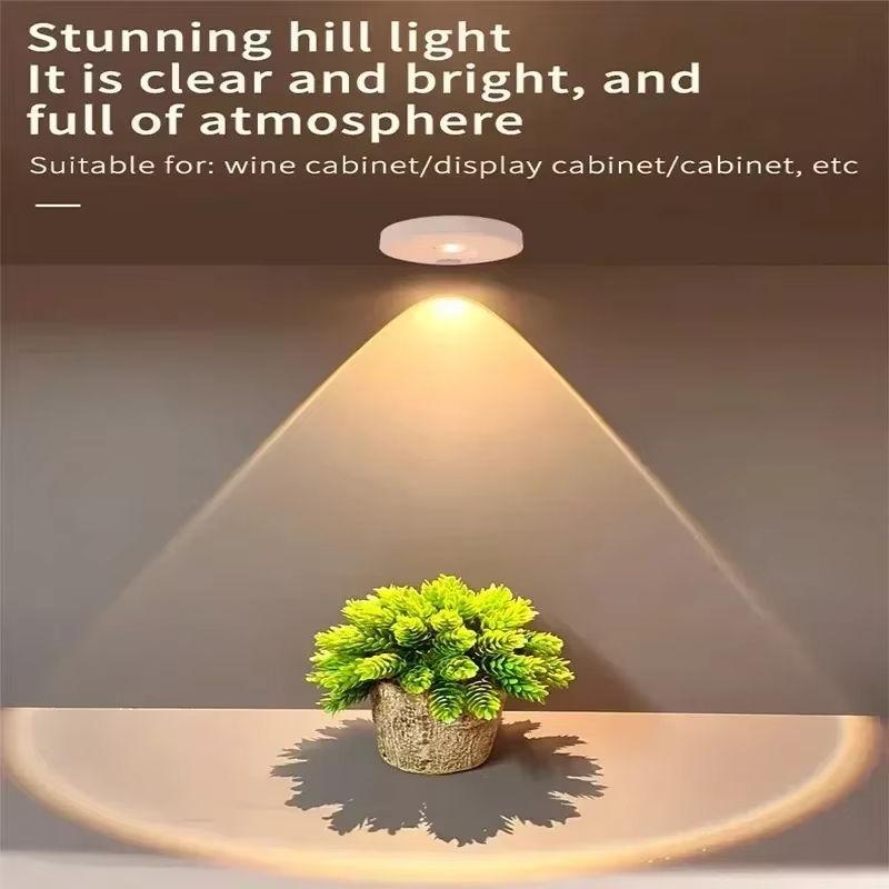 Luce Notturna LED 3 Colori Ricaricabile Type-C Telecomando Wireless Lampada Sottopensile per Cucina Armadio Camera da Letto