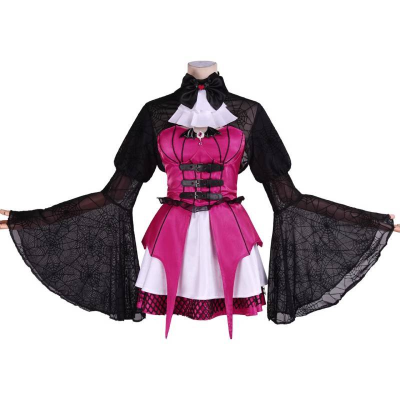 Monster High Draculaura Cosplay Costume For Halloween Vampire Lolita Short Skirt For Women