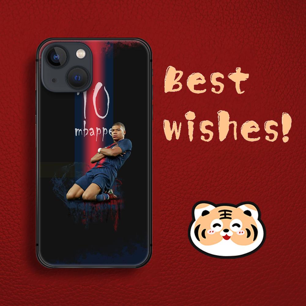 Coque Kylian Mbappé PSG - Housse Silicone Redmi Note 8 Pro, Design Football Imprimé En France, Protection Anti-Choc TPU