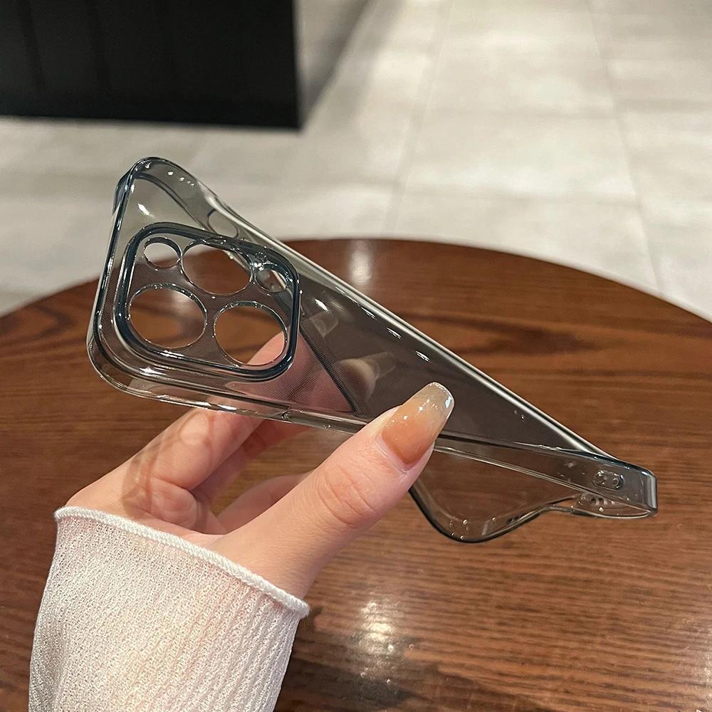 Weiche Transparente Silikon Handyhülle Für iPhone 16 15 14 13 12 11 Pro Max X XS XR 8 7 Plus Mini SE Ultradünne Klare Rückseite