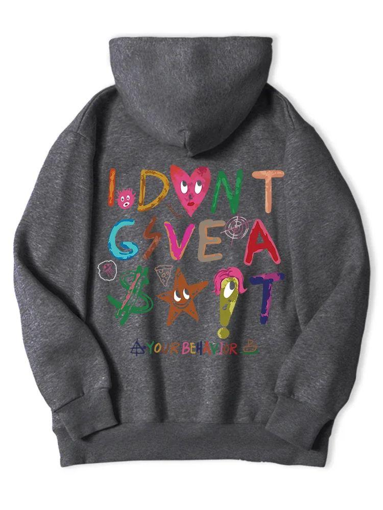 

Я НЕ ХОЧУ, ЧТОБЫ У ВАШЕГО РЕБЕНКА БЫЛИ Забавные Надписи На Женских Толстовках В Корейском Стиле, Включая Толстовки С Капюшоном И Шерстяные Толстовки С Капюшоном S темно-серого