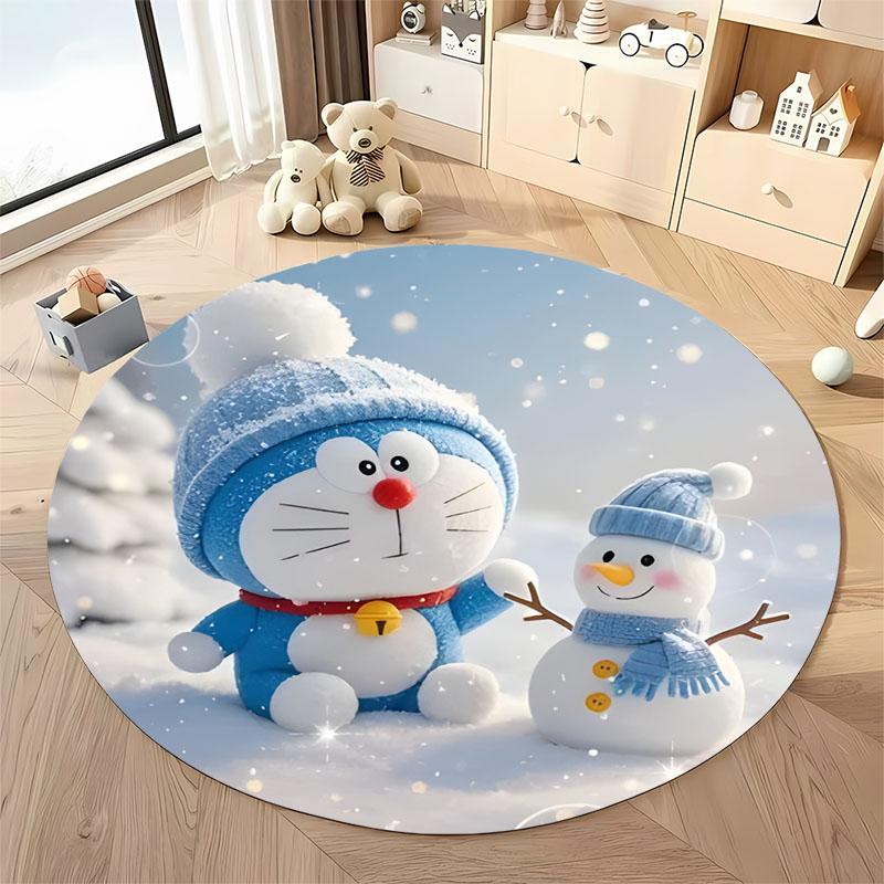 17 Styles HD Doraemon Print Round Carpet Bedroom LivingRoom Mat Sofa Home Children's Room Decor Rug Free Shipping Holiday Gift