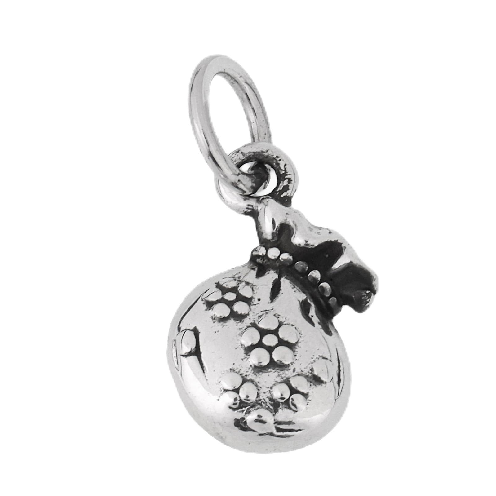 

[Four leaf] Sterling Silver 925 Pendant Top, Drawstring Motif Mini Charm, Men s & Women s Necklace Accessory, Small, Simple, Lucky Charm Style, Gift