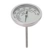 BBQ Grill Thermometer 304 Stainless Steel 100 To 500 Fahrenheit  3.3 Inch Glow Dial Barbecue Temperature Gauge for