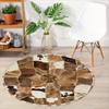 Cowhide Print Area Rug: Non-Slip Comfortable Carpet for Kitchen, Office, Laundry, Bathroom, Vacation Home Room Decor