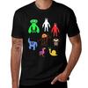 Cute Garten Of Banban CharacterspackActive TShirt Basic Simple Design Short Sleeve Shirt