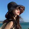Women Summer Floral Double-Sided Bucket Hat Wide Brim Fordable Sunshade Fisherman Hats Ladies Girl Outdoor Travel Sunscreen Cap