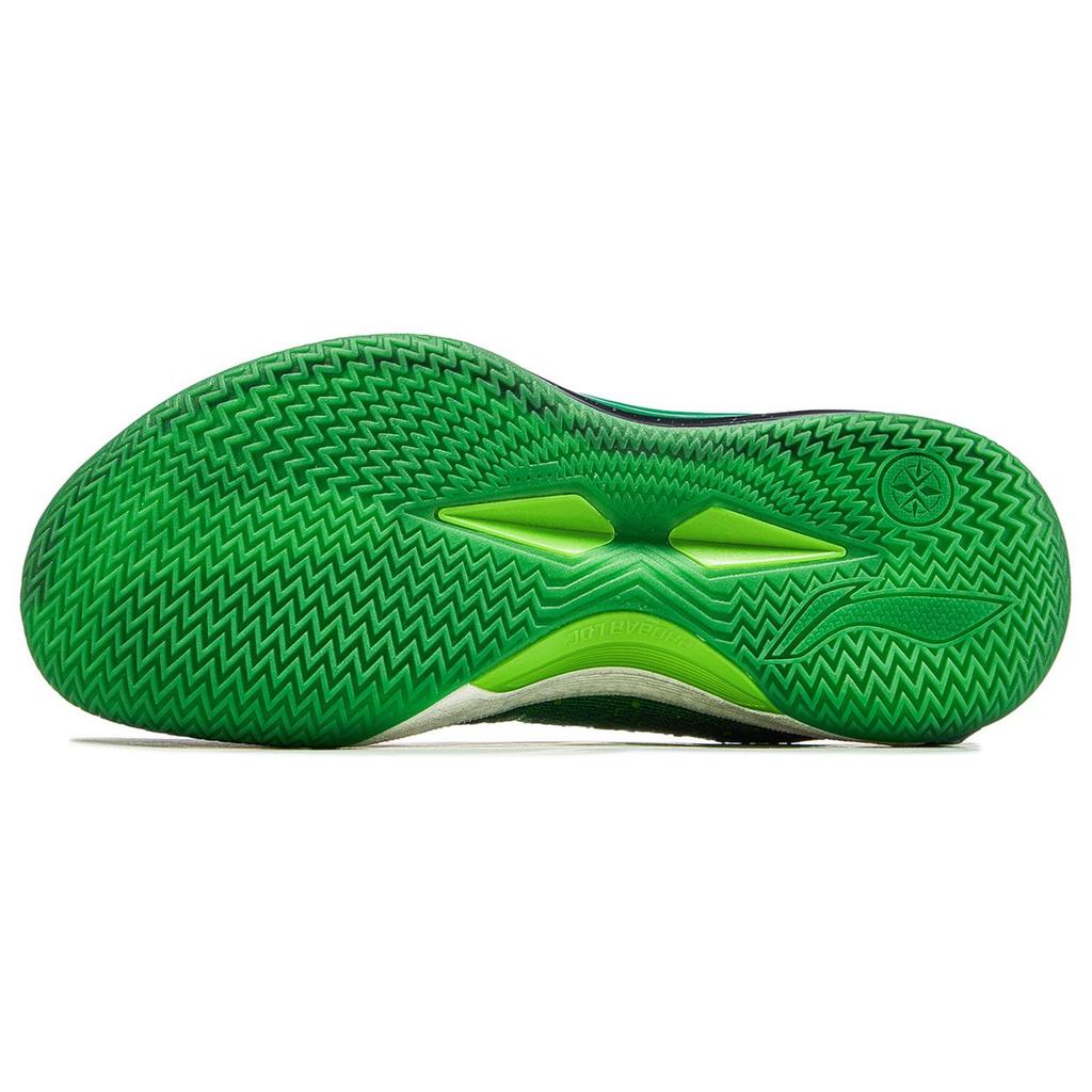 New LINING Blade 4V2 Basketball Shoes Men Low Top Grass Green/Scallion Green ABAU059-2