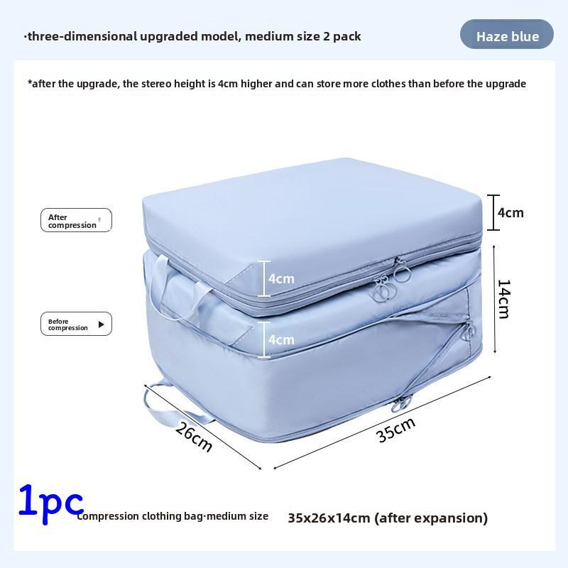Travel Storage Bag With Memory Fabric For Luggage Organization And Clothing Packing