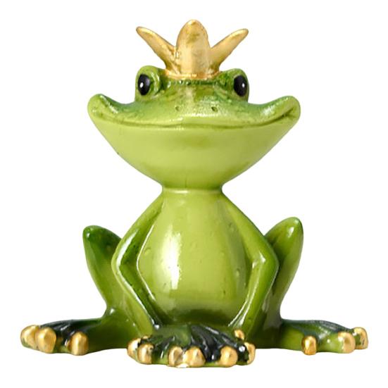 Yoga Frog Figurine Resin Couple Frog Ornament Collectible Desktop Frog Statue for Frog Lovers Gift Home Office Decoration