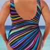 Stylish Women's Swimming Costume Padded Swimsuit Monokini Set For Fashion-forward Beach Days