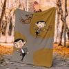 Mr Bean Flannel Blanket Soft Warm All-Season Throw, Design for Camping, Car Travel, Hiking Sofa, Bed, Office Perfect Gift for Parties