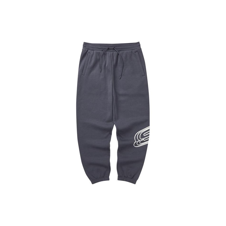 Skechers Colorful Casual Series Solid Color Fleece Loose Fit Cuffed Knit Sweatpants Unisex bottoms L322M046-026R XXL