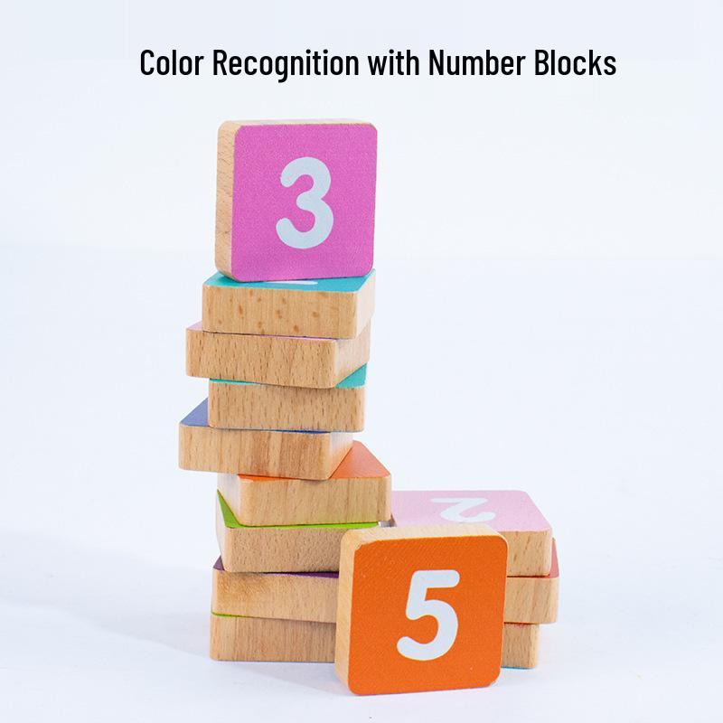 Wooden Educational Finger Counting Toy for Early Childhood Math Learning