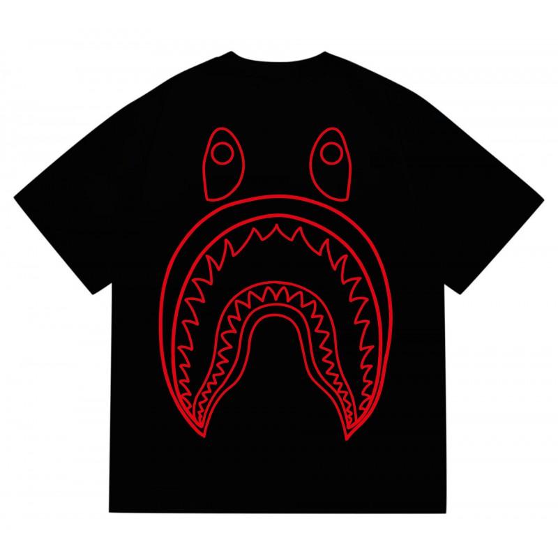 Tricou Bumbac Classic cu Imprimeu Ape Lightning Unisex Mânecă Scurtă Croială Largă Îmbrăcăminte Casual