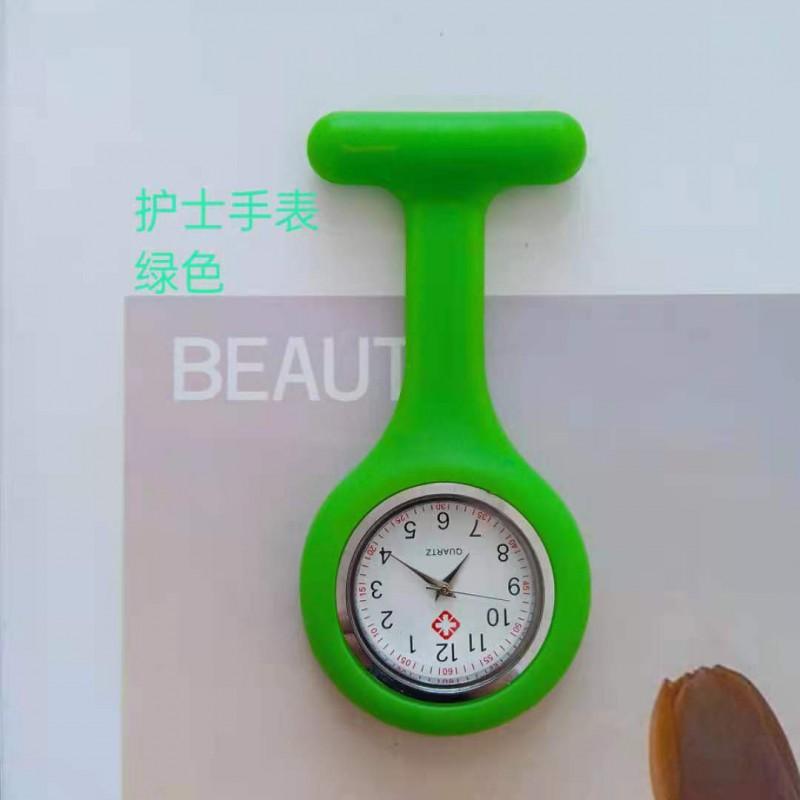 Nurse Silicone Lapel Watch Pin-on Students Quartz Gift Round Dial