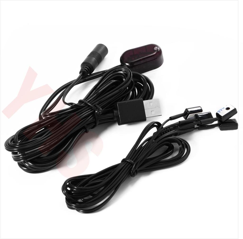 Infrared Repeater with 1 Receiver, 4 Transmitters & Extension Cable for Smart Home Remote Control Conversion