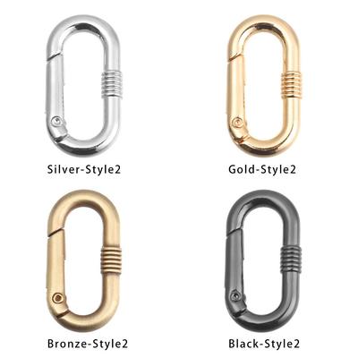 Accessories Snap Bottle Hooks Spring Oval Rings Bag Belt Buckles Handbags Clips Outdoor Carabiner