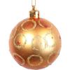 Set of 16 orange plastic baubles 6 CM